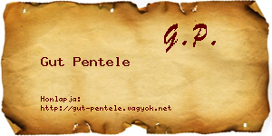 Gut Pentele névjegykártya